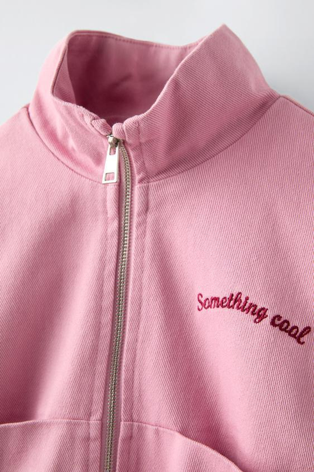 ZARA КУРТКА С ВЫШИВКОЙ, РОЗОВЫЙ