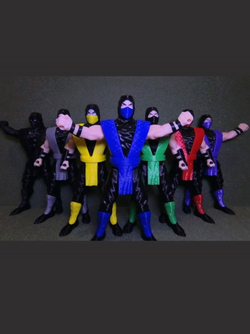 Подвижная фигурка "Сабзиро" Mortal Kombat, пластик, цвет синий