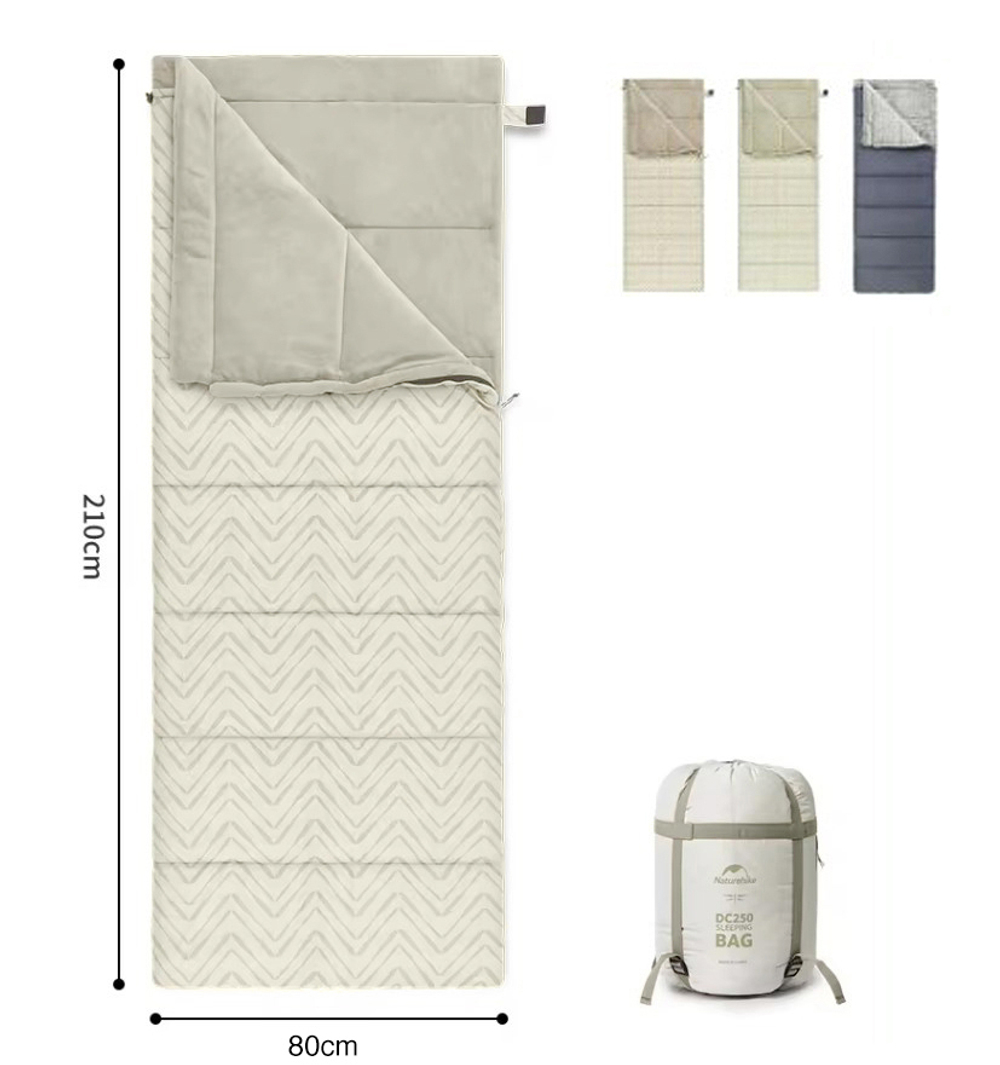 Мешок спальный Naturehike Shanmi, 210х80см, (ТК: +10C), (правый), светло-зеленый