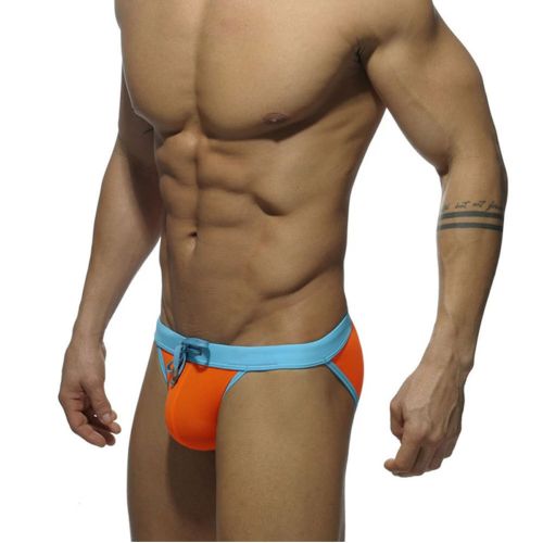 Мужские плавки танга оранжевые Romeo Rossi 6647-21