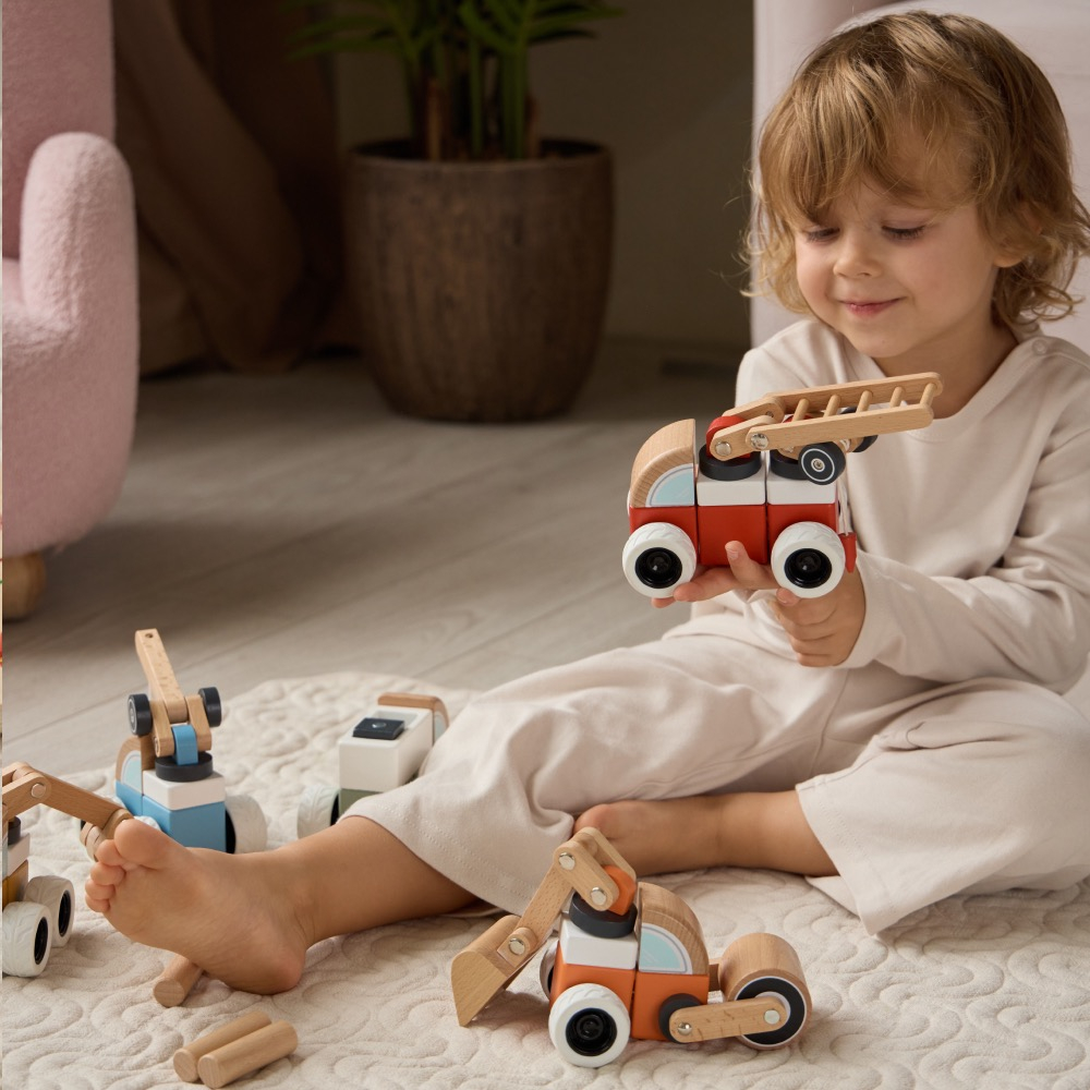 Машинка-конструктор edda, Пожарная машина