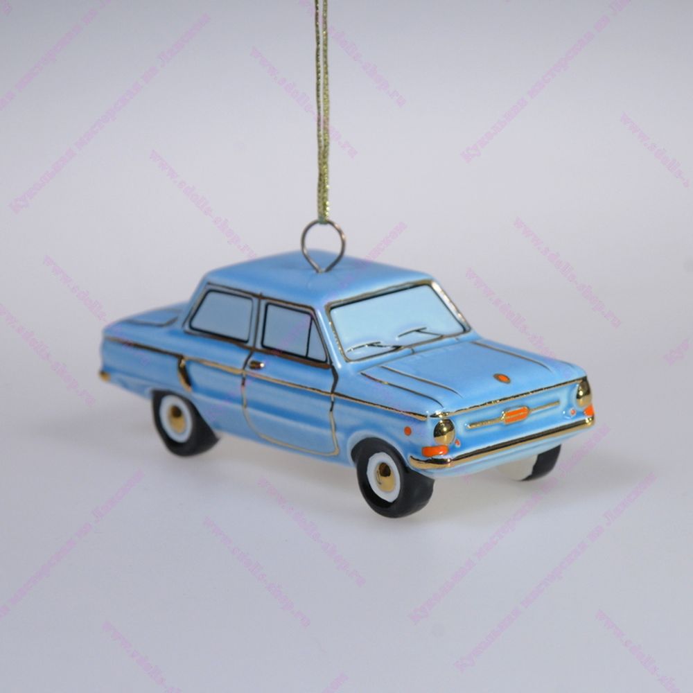 Фарфоровая ёлочная игрушка Запорожец Ушастый