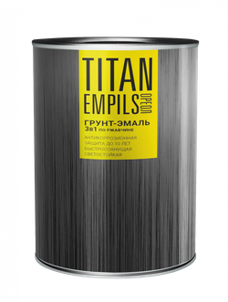 Грунт-эмаль для металлических поверхностей 3 в 1 Ореол Титан гладкая матовая серая 10 кг
