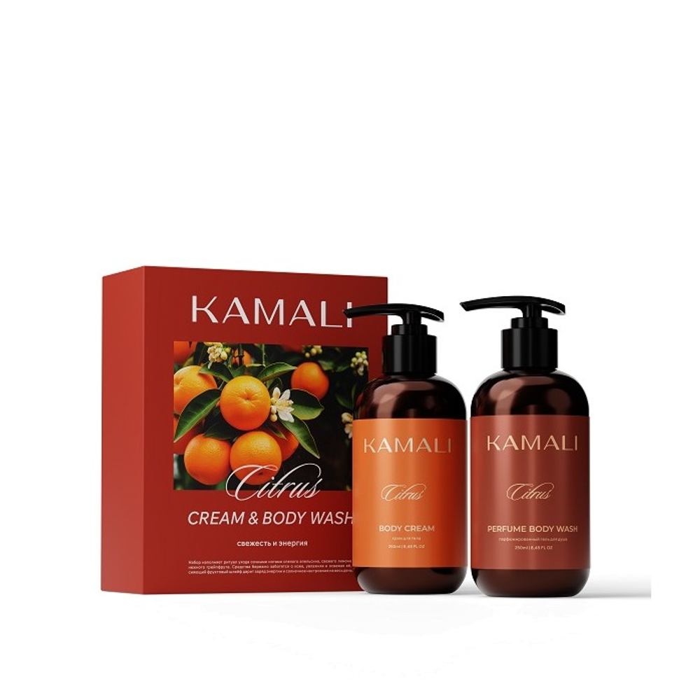 KAMALI Уходовый набор для тела CITRUS CREAM & BODY WASH