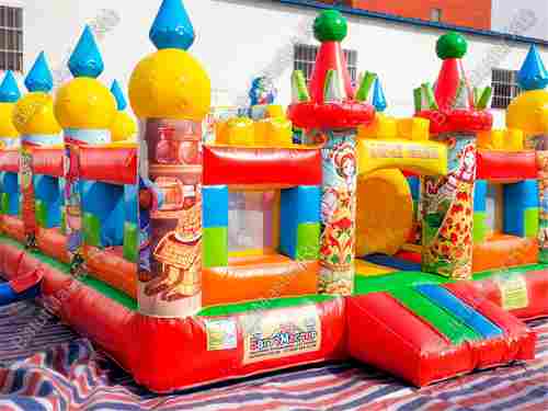 Надувной батут-горка "Русские сказки", 6x5x2.8 м