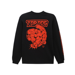 Лонгслив Питерский Щит Нокаут Черный