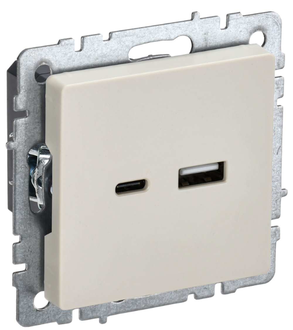 Розетка USB  IEK BR-U22-018-K10
