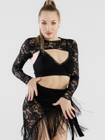 Топ-рукава из гипюра