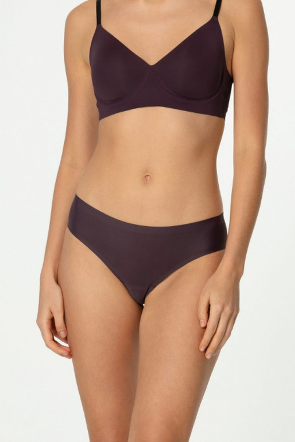 DARK PLUM/BLOOM Трусы бразильяно