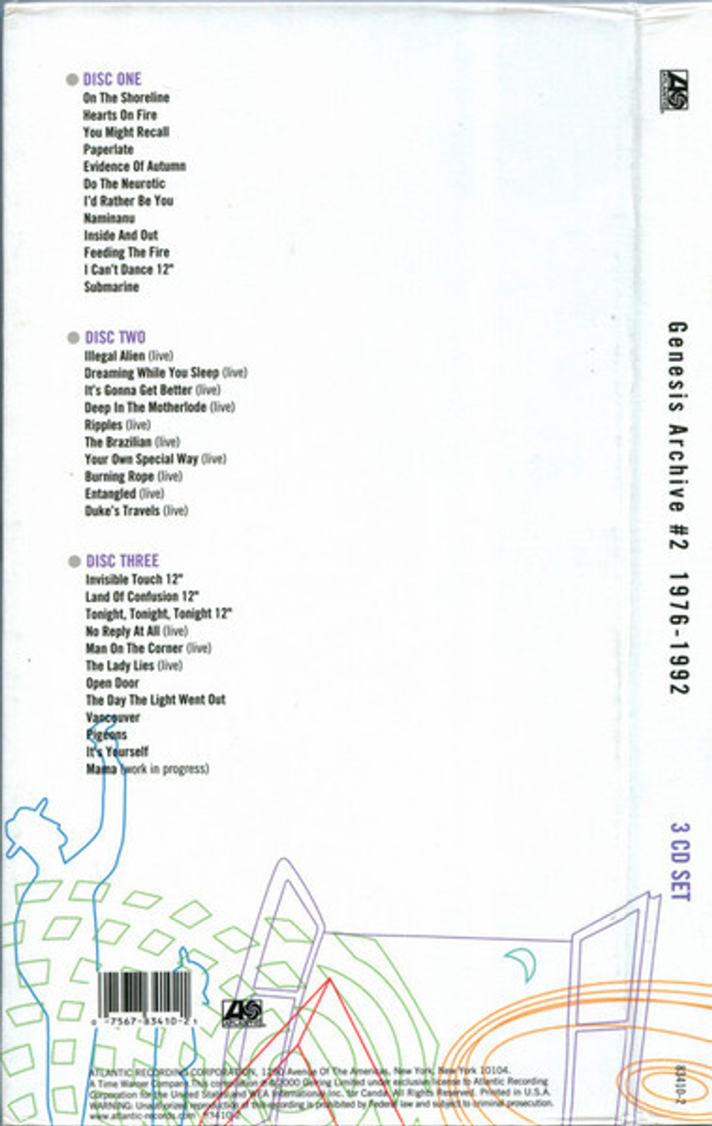 Genesis / Archive #2 1976-1992 (3CD)