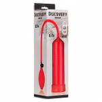 Вакуумная помпа для пениса Discovery Racer (красная) (Цвет: красный)
