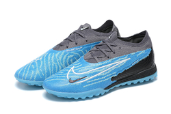 Шиповки Nike Phantom GX Elite TF (Черный+голубой)