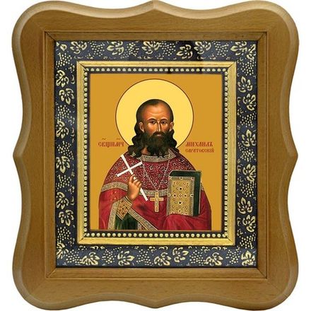Михаил Саратовский, иерей священномученик. Икона на холсте.