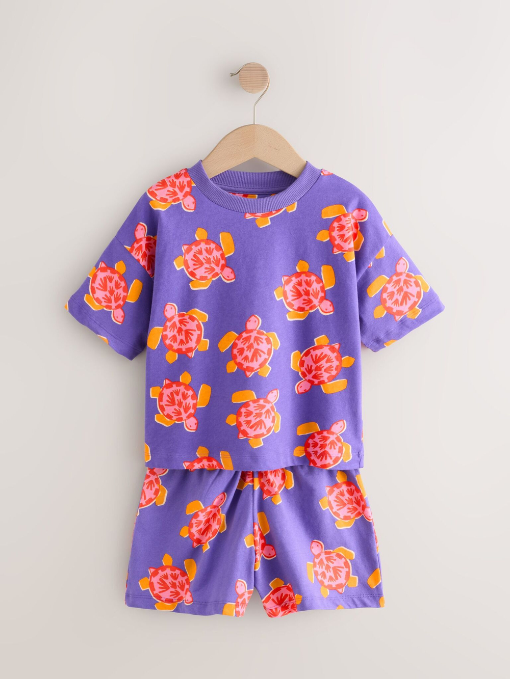 Пижама для девочки Next AC2-737, 3 шт., Сиреневый, Оранжевый, Розовый