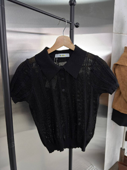 Футболка-поло женская арт. 0201 цвет "Чёрный"