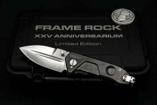 Нож Extrema Ratio Frame Rock XXV ANNIVERSARIUM юбилейный лимитированный выпуск "25 лет", номер 66 из 100 - сталь N690, рукоять титан