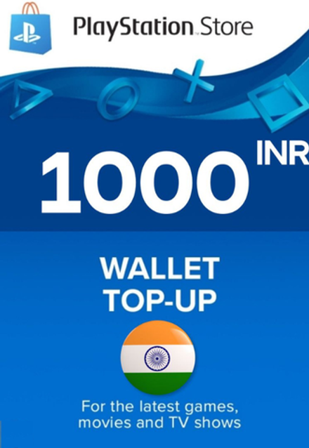 Playstation Store Индия: Карта оплаты 1000 рупий (INR) [Цифровой код доступа]