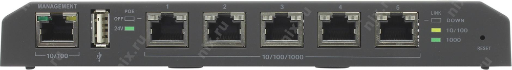 Коммутатор UBIQUITI &lt;TS-5-POE&gt; TOUGH Switch PoE (5UTP 1000Mbps)
