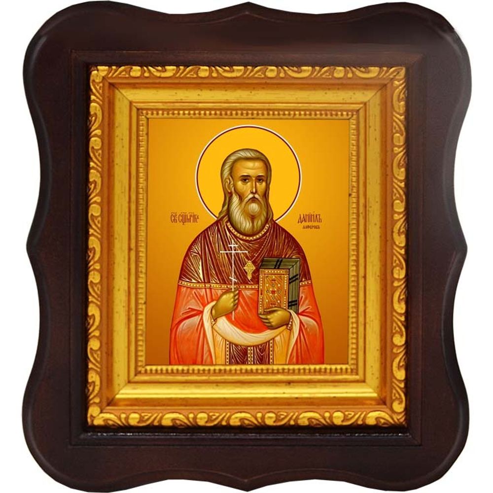 Даниил Алферов священномученик, пресвитер. Икона на холсте.