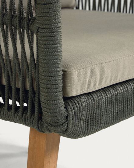 Комплект Inti с 2-местным диваном и 2 креслами зеленого цвета La Forma Испания 