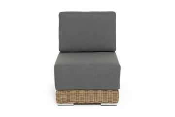 "Капри" модуль диванный прямой с подушками, цвет соломенный