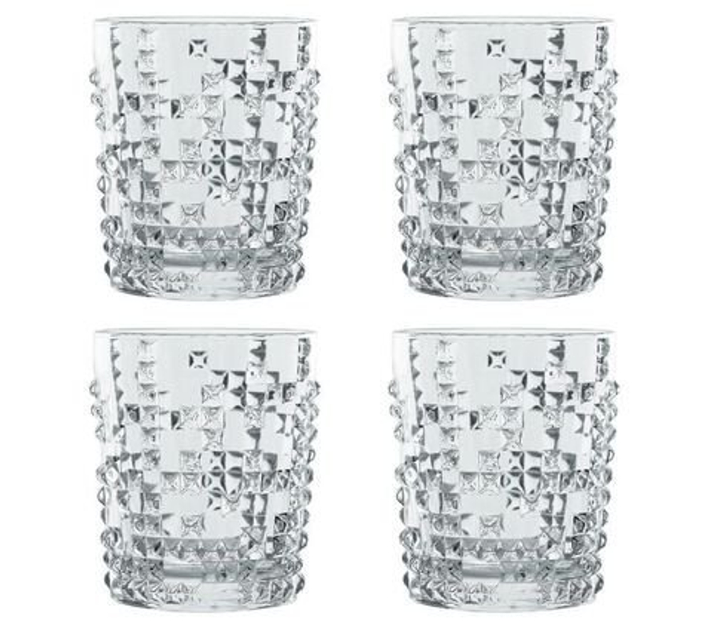 PUNK - Набор стаканов 4 шт. для виски 348 мл (set 4 pcs)