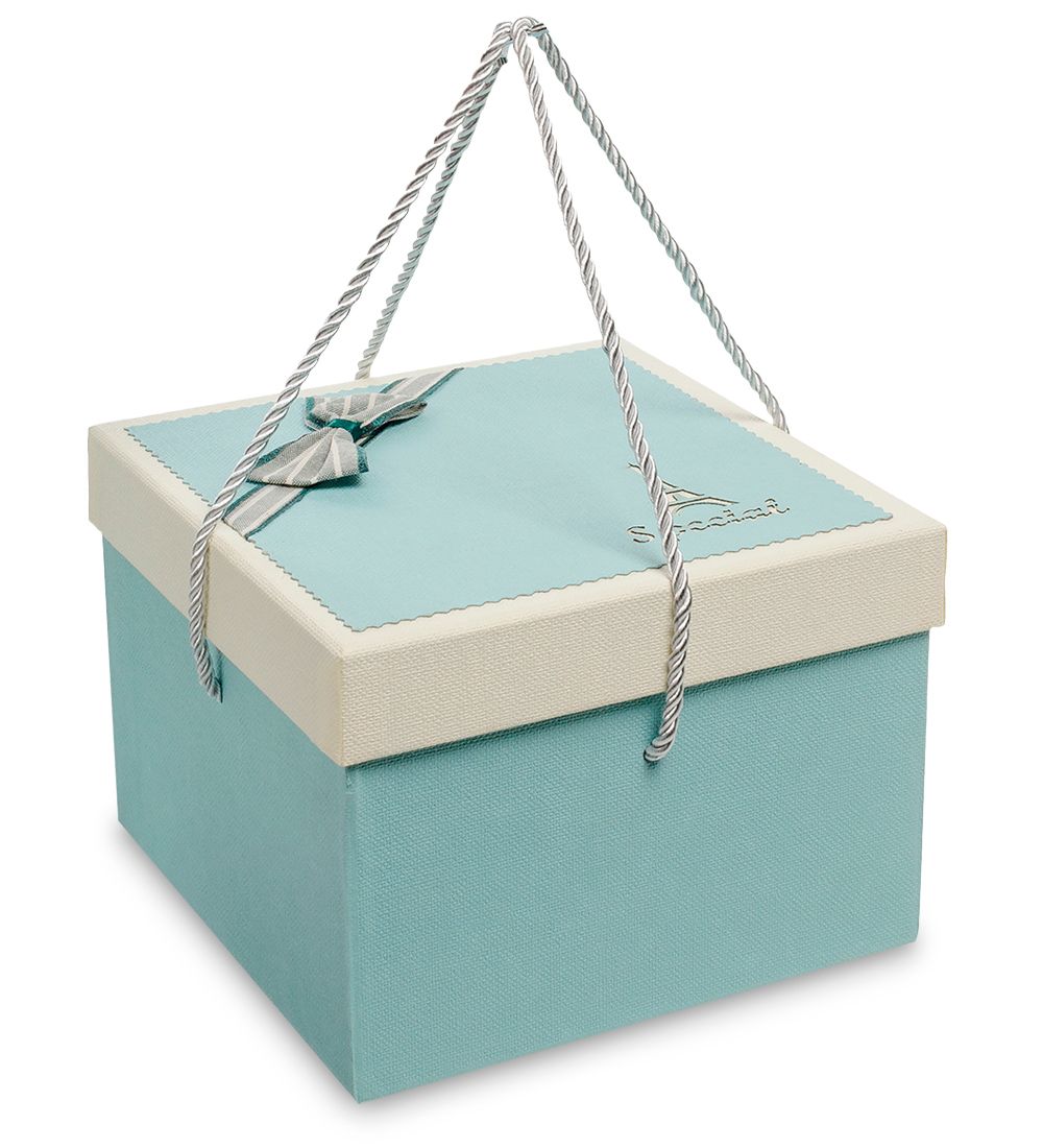 WF-83/3-A Коробка «Квадрат» цв.голуб./беж.