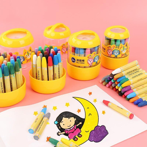 Набор восковых мелков  "Oil Color", 18шт