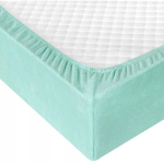 Простыня махра на резинке 180*200*20 Ментол ТГ