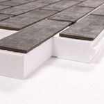Клинкерная термопанель ППС Beryoza Ceramica Brick Wall Серый 1040х510 мм