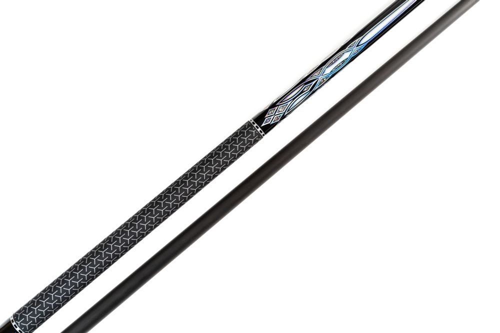 Кий / пирамида 2-pc &quot;Winner Carbon 003&quot; (черно-серая) тактильная оплетка