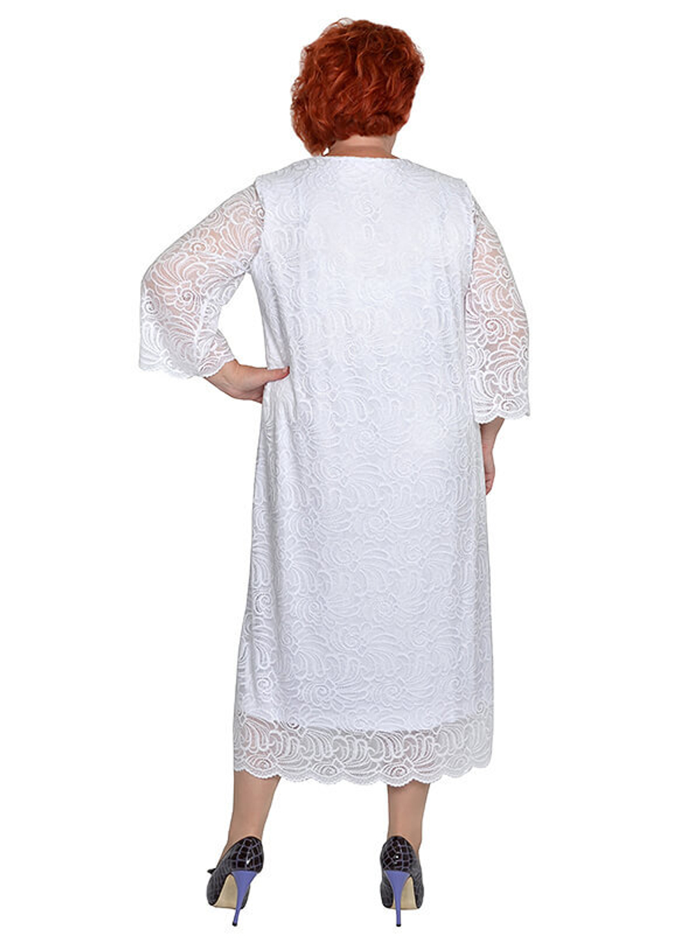 Кружевное белое платье Талви