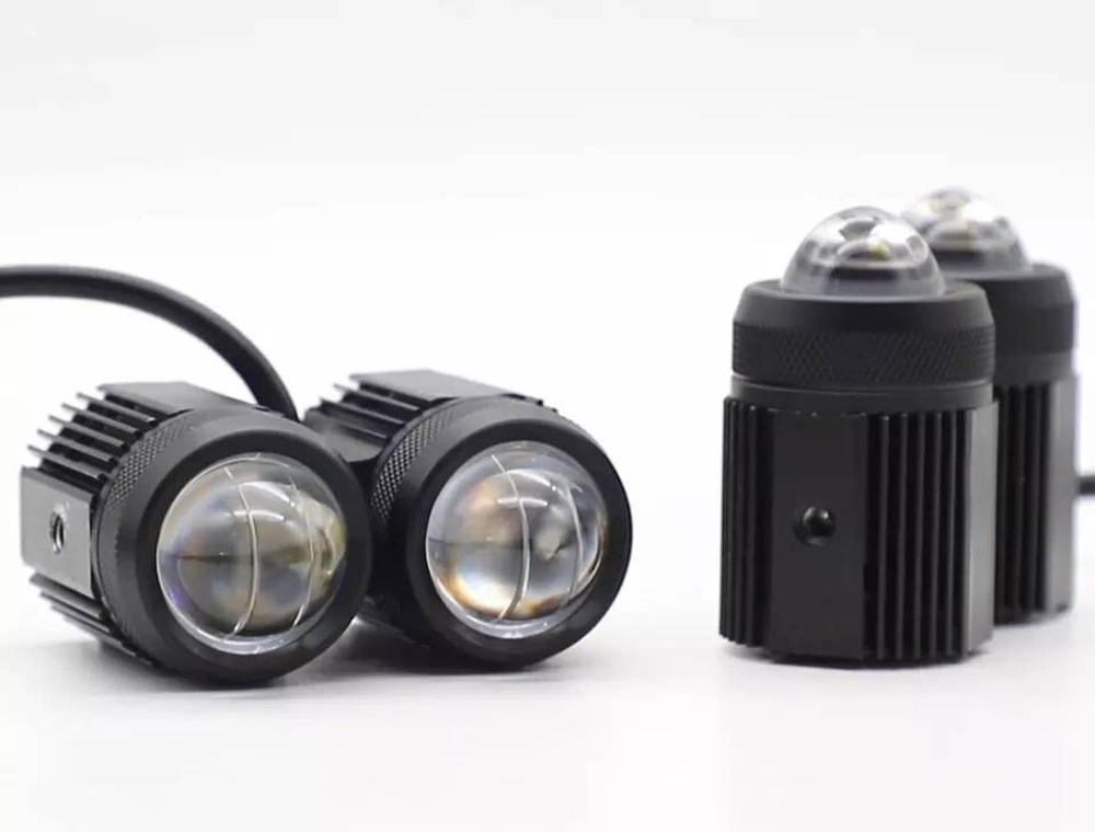 Светодиодные линзованные фары для мотоцикла, 9-36В, 40Вт,  ip67