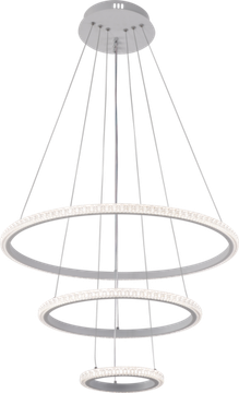 Подвесная светодиодная люстра 120W 3000К-6000K 6388/3 WHT белый Profit Light