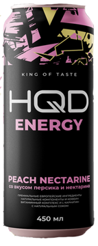Энергетический напиток HQD Energy Peach Nectarine, 450мл