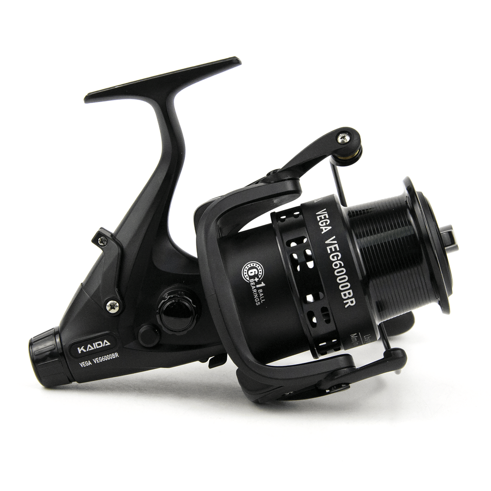 Катушка безынерционная фидерная c байтраннером Kaida Vega (6000, 6+1BB, мет. шпуля)