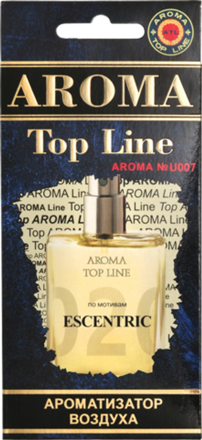 Ароматизатор для автомобиля AROMA TOP LINE №u007 ESCENTRIC 02 картон