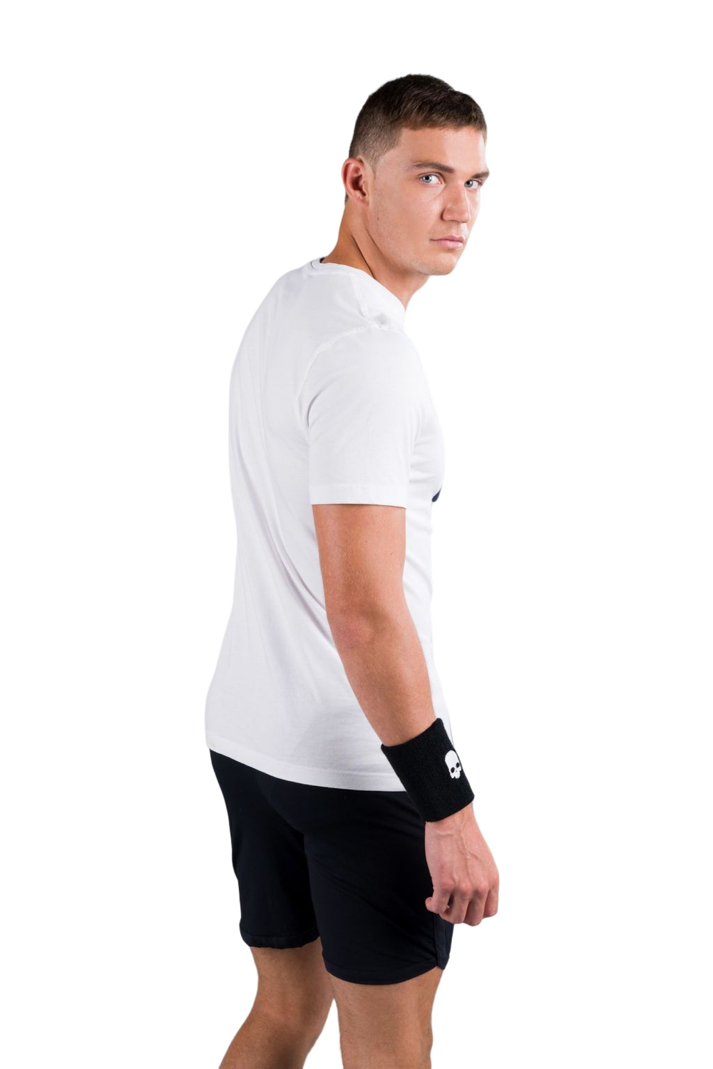 Мужская теннисная футболка Hydrogen City Cotton Tee Man - white/paris