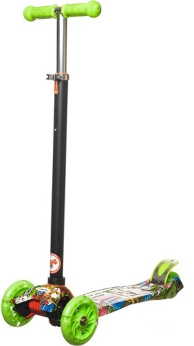 Самокат детский трехколесный Игрокат Dino Print Monsters