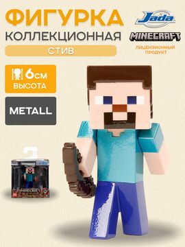Фигурка Metalfigs Minecraft Steve 6см 35617 / Фигурка по мотивам игры "Minecraft", Стив