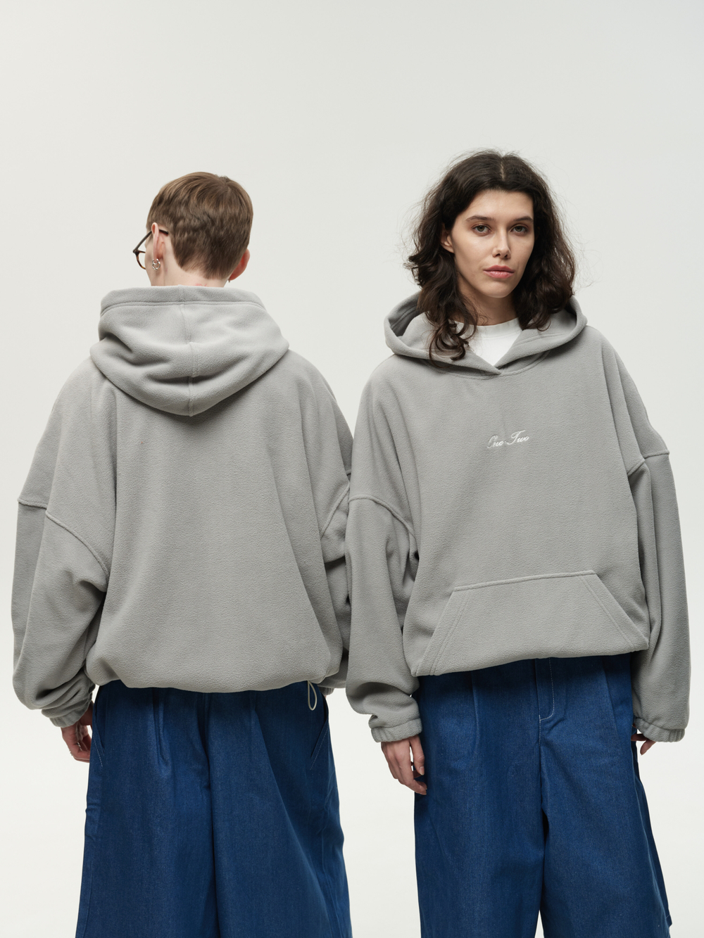 Drawstring Hoodie Grey