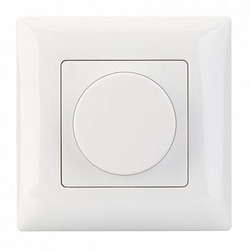 Встраиваемая роторная пластиковая панель 025040 белый SMART-P15-DIM-IN White (230V, 1A, TRIAC, Rotary, 2.4G) Arlight