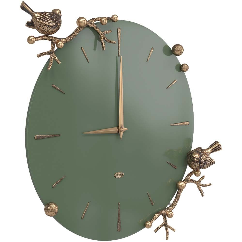 Часы настенные Терра Колор Зеленый нефрит Амбер