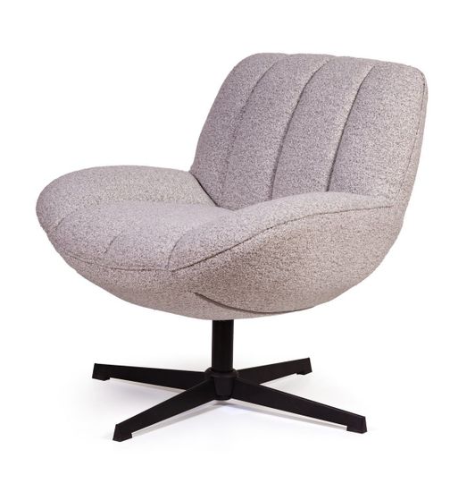 Кресло с вращением Mateo цвет светло-серый