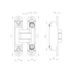 Петля скрытой установки U3D3000.VPG AB бронза TECH