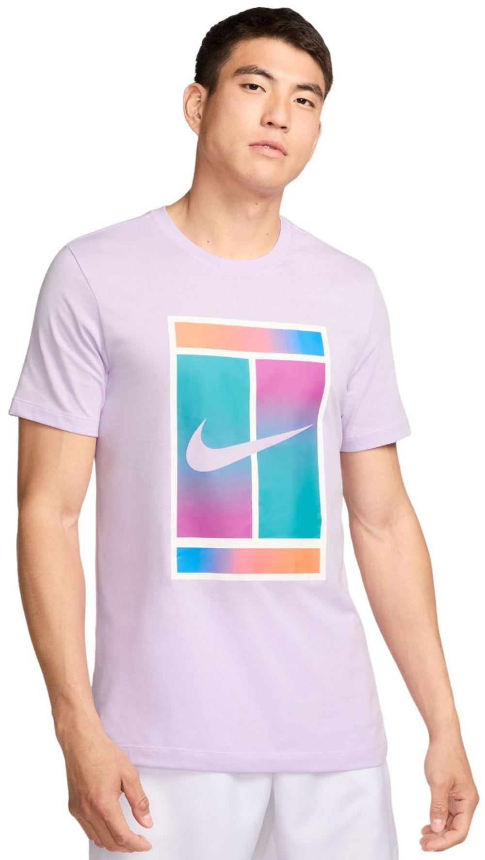 Мужская теннисная футболка Nike Court Dri-Fit Tennis T-Shirt - violet mist