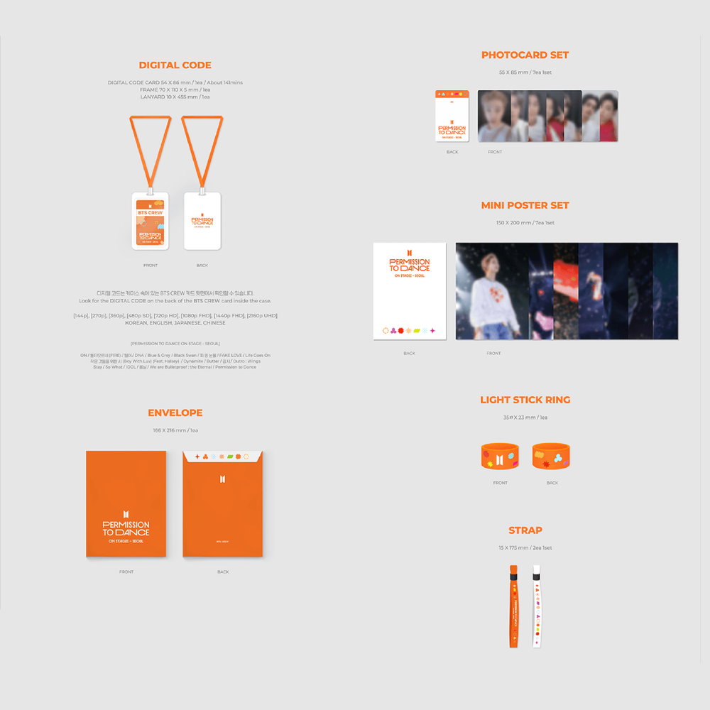 DVD BTS - PERMISSION TO DANCE ON STAGE - SEOUL (DIGITAL CODE)