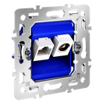 Механизм розетки TV+RJ45 кат. 6, S70