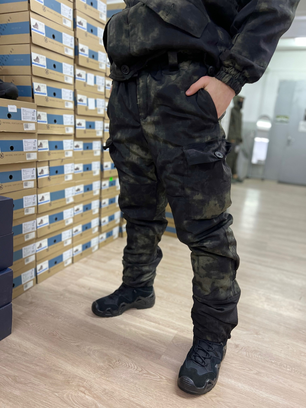 Костюм горка 5 зима лайт / черный мох