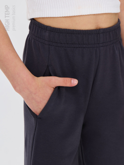 Брюки палаццо из футера